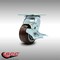 Service Caster 4 Inch Stainless Steel Polyurethane Swivel Caster with Roller Bearing and Brake SCC-SS30S420-PPUR-TLB - alternate 1